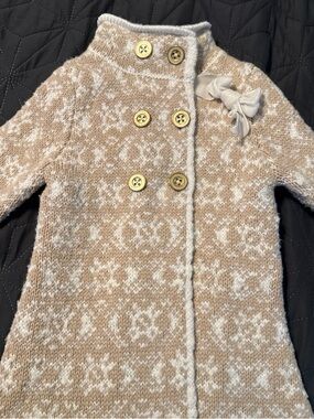 Tahari Cream and Beige Knit jacket for Kids
